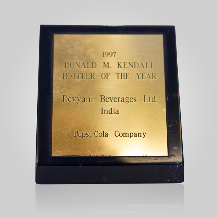PepsiCo’s Best Bottler of the year 1997